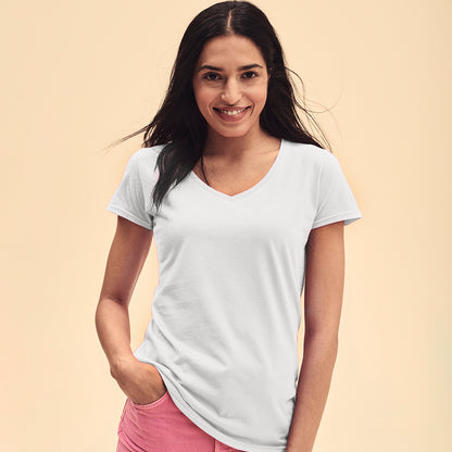 Camiseta Mujer Blanca Iconic V-Neck